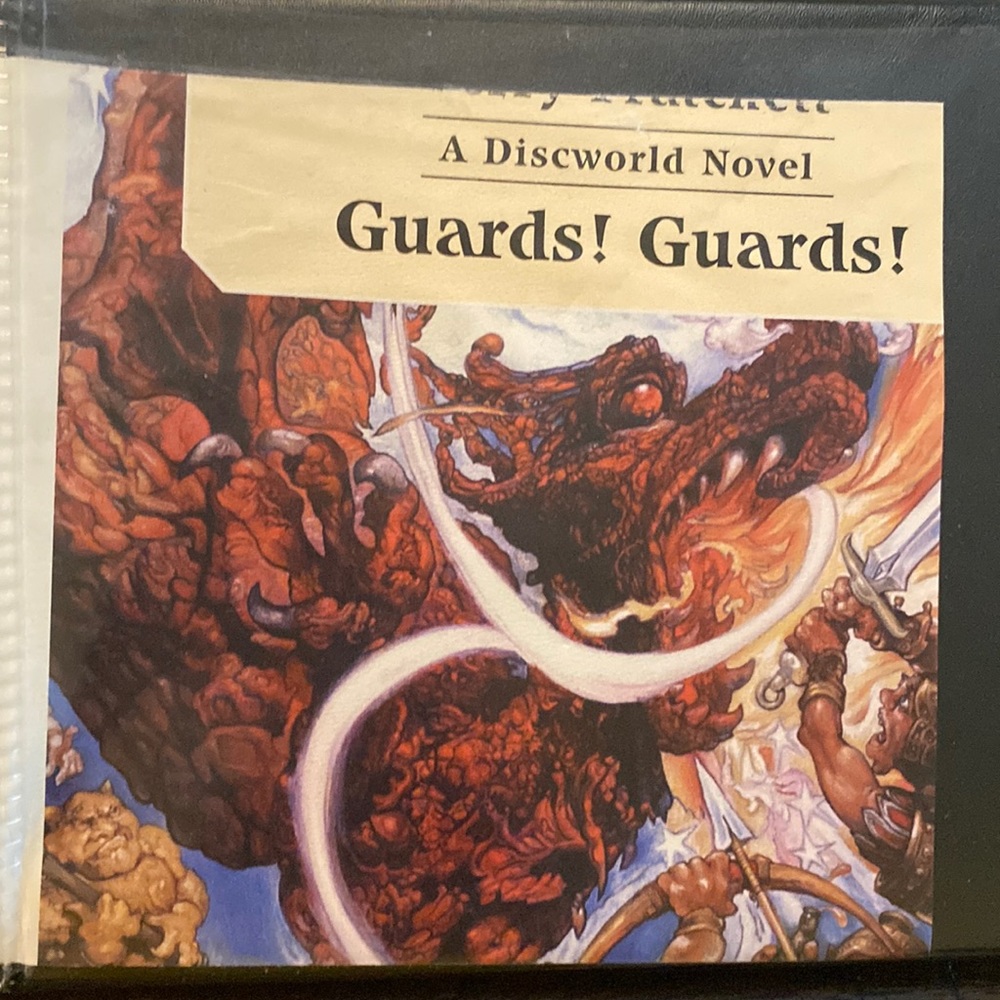 Audio book CD Terry Pratchett GUARDS! GUARDS! read by Nigel Planer EX-LIB